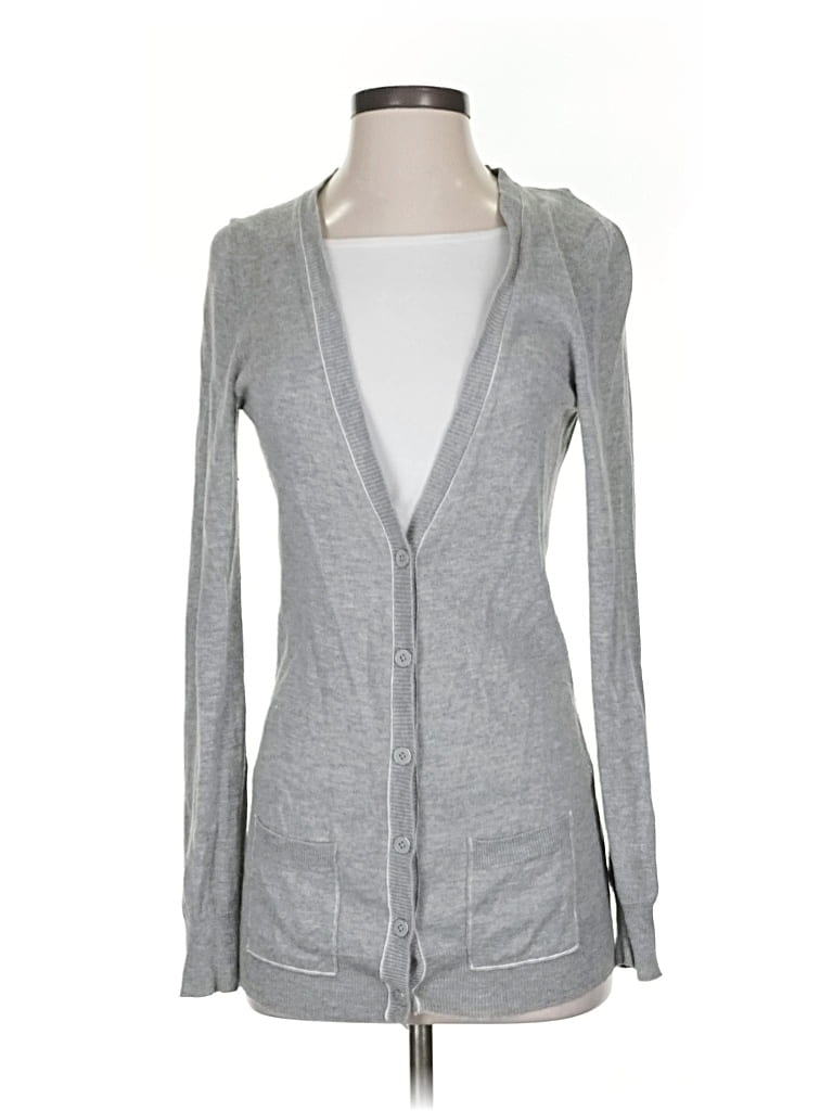 Pre-owned Banana Republic Cardigan Sweater In Gray