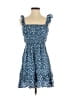 Devi 100% Rayon Hearts Blue Casual Dress Size S - photo 1