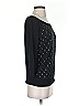 St. John 100% Wool Polka Dots Black Wool Pullover Sweater Size P (petite) - photo 4