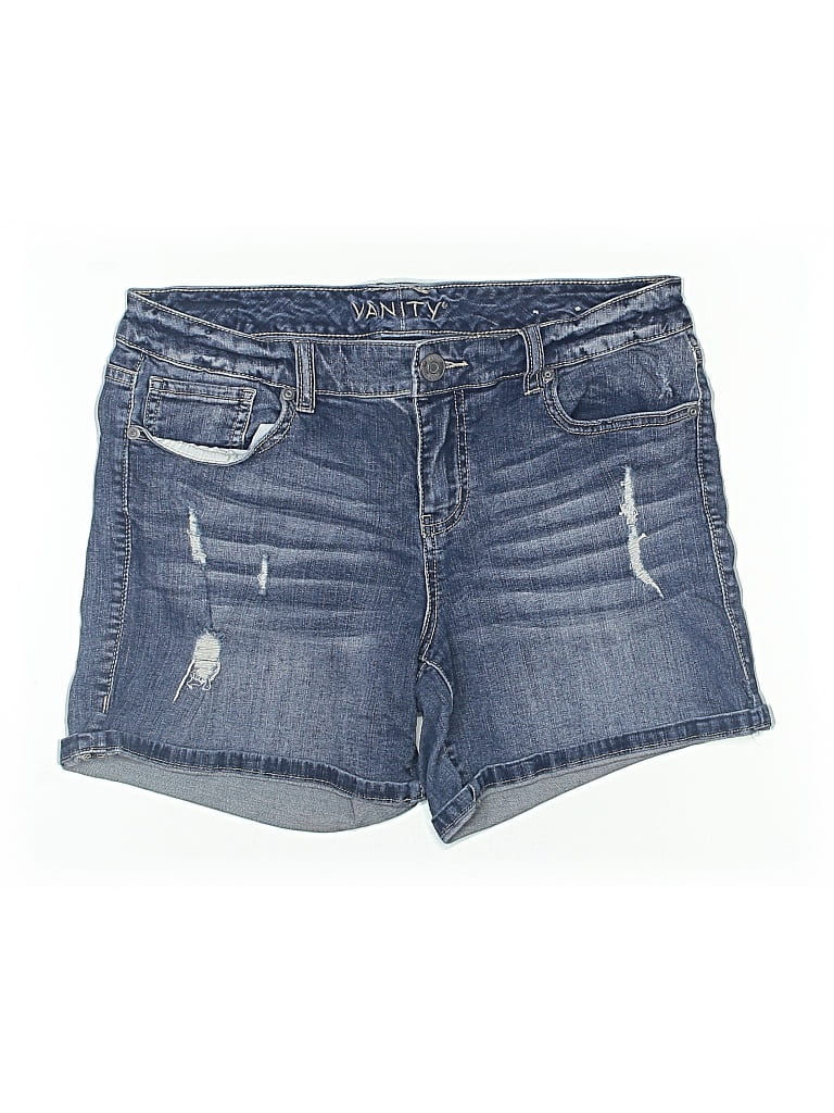 Pre-owned Vanity Denim Shorts In Blue
