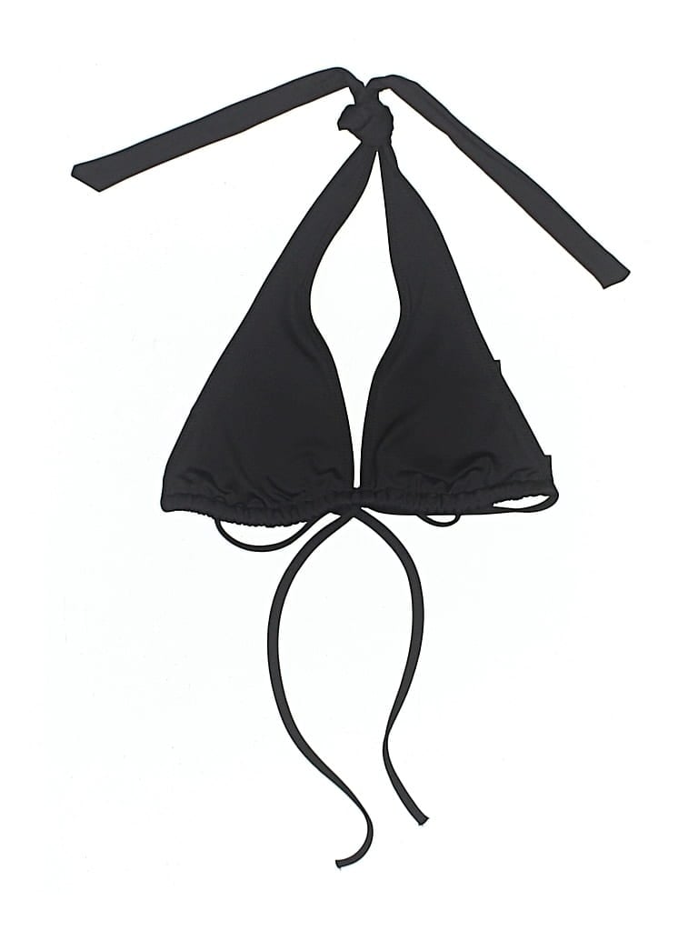 Pre-owned Victoria's Secret Pink Swimsuit Top Black Swimwear