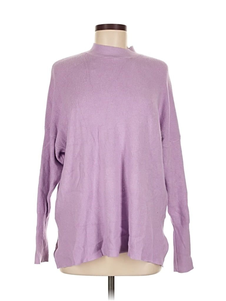 Pre-owned Dreamers By Debut Turtleneck Sweater In Purple