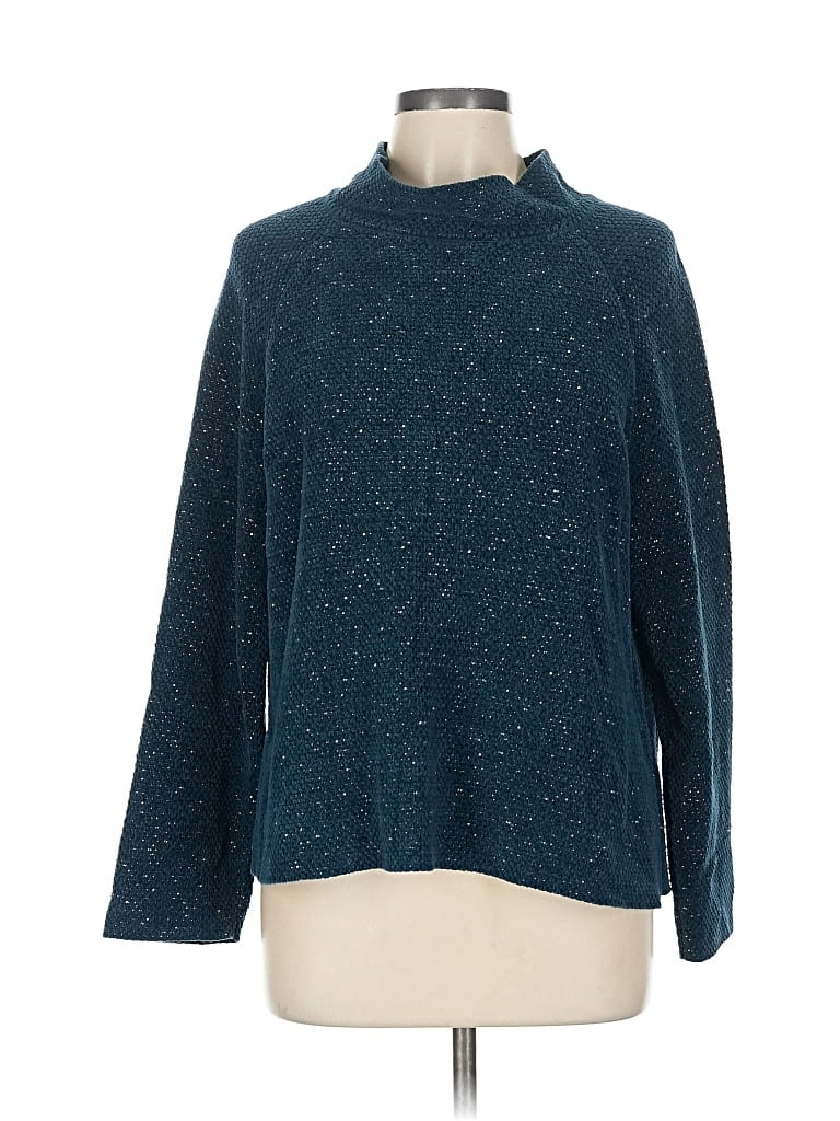 EILEEN FISHER Pre-owned Turtleneck Sweater In Blue