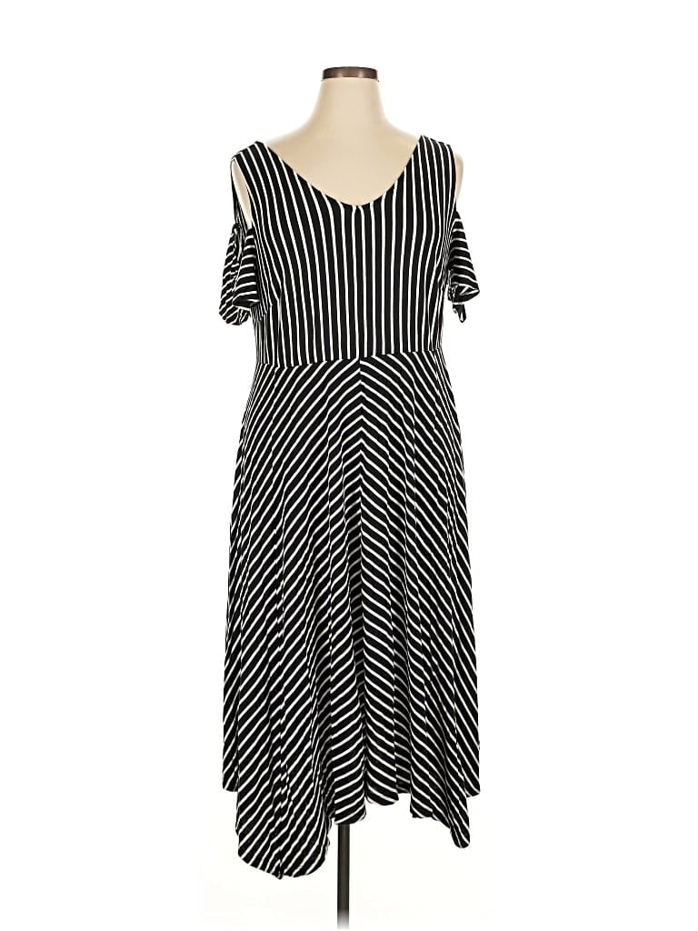 Pre-owned Lane Bryant Casual Dress In Black