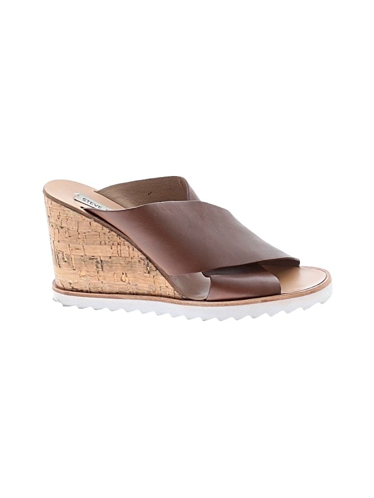Pre-owned Steve Madden Wedges In Brown