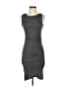 Leith Solid Gray Casual Dress Size XS - photo 1