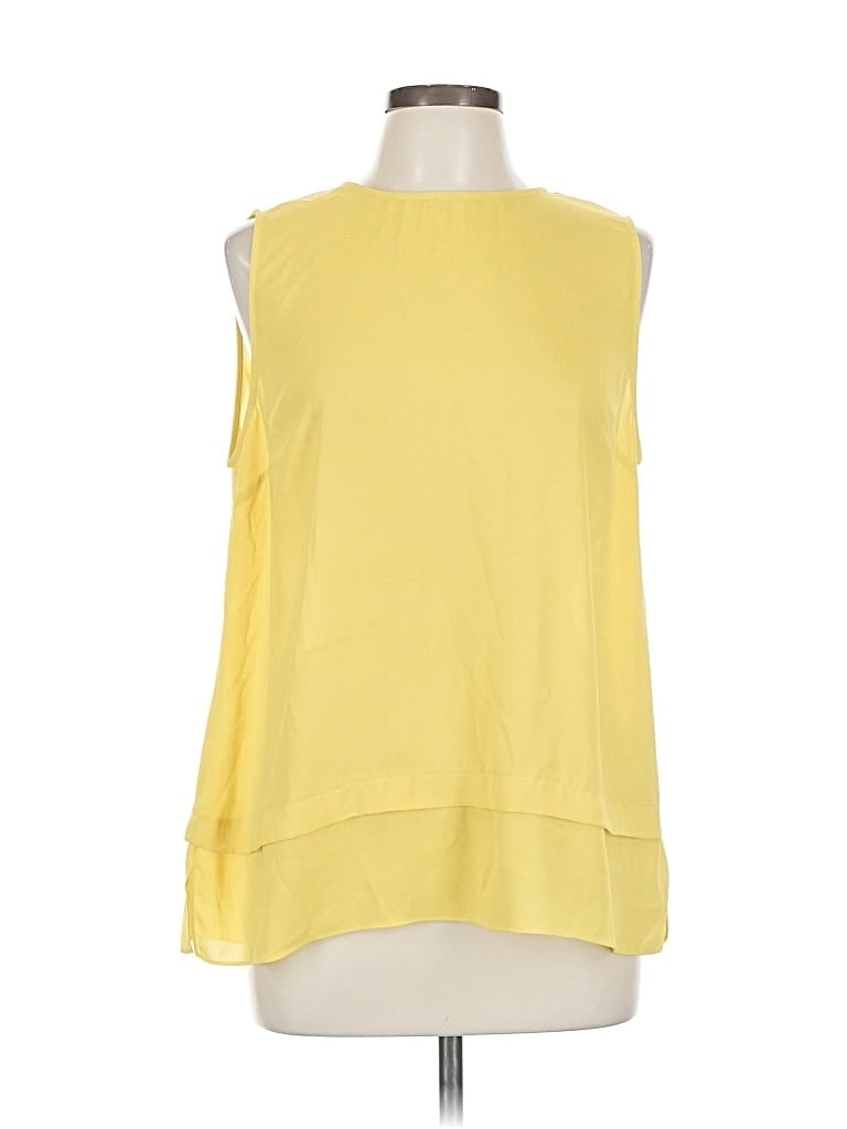 Pre-owned Vince Camuto Sleeveless Blouse In Yellow