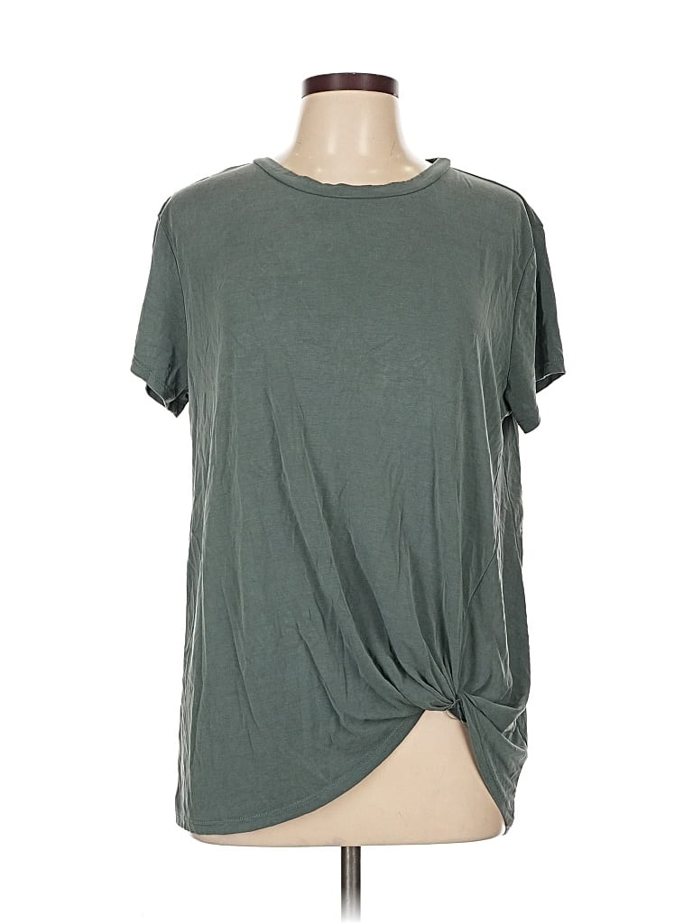 Pre-owned Green Envelope Short Sleeve T-shirt In Green