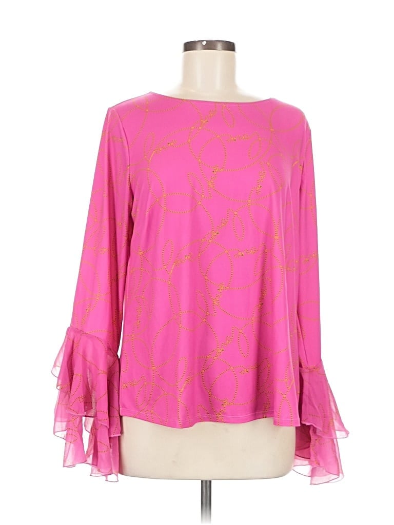 Assorted Brands Long Sleeve Blouse In Pink