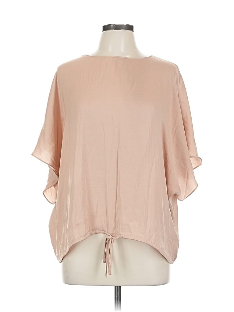 NAKED ZEBRA Pre-owned Short Sleeve Blouse In Brown