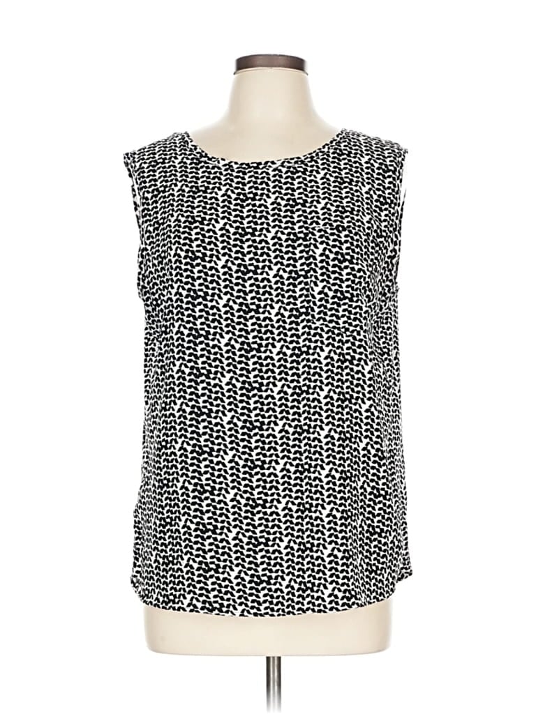 Pre-owned Ann Taylor Loft Sleeveless T-shirt In Black
