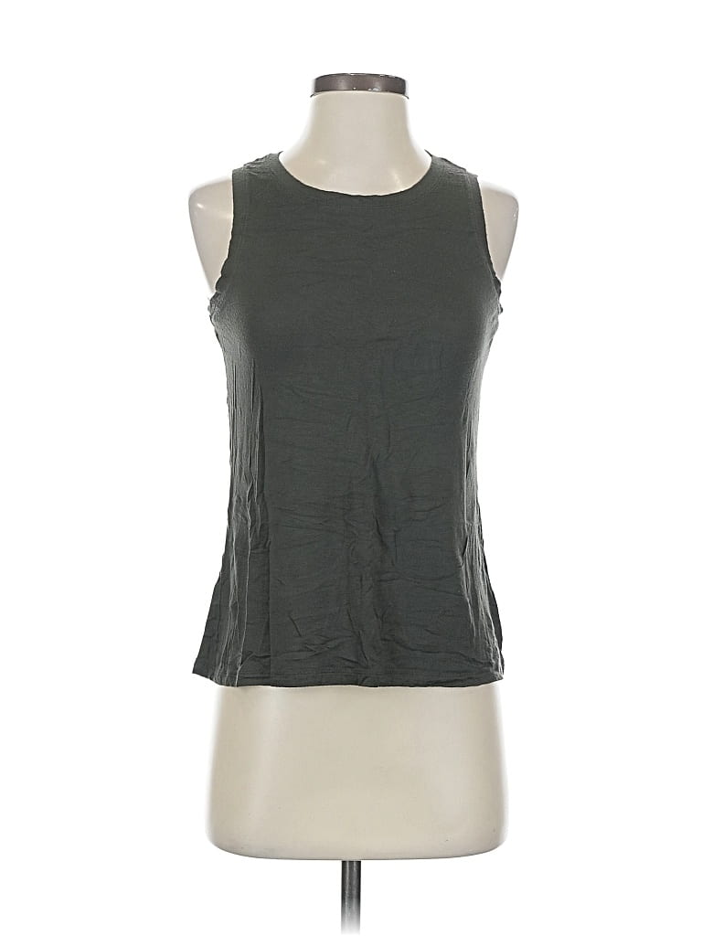 Pre-owned Halogen Sleeveless T-shirt In Gray