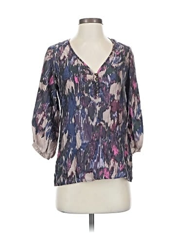 Twelfth Street by Cynthia Vincent 3/4 Sleeve Silk Top (view 1)
