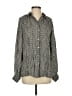 Reiss Houndstooth Gray Long Sleeve Blouse Size 2 - photo 1