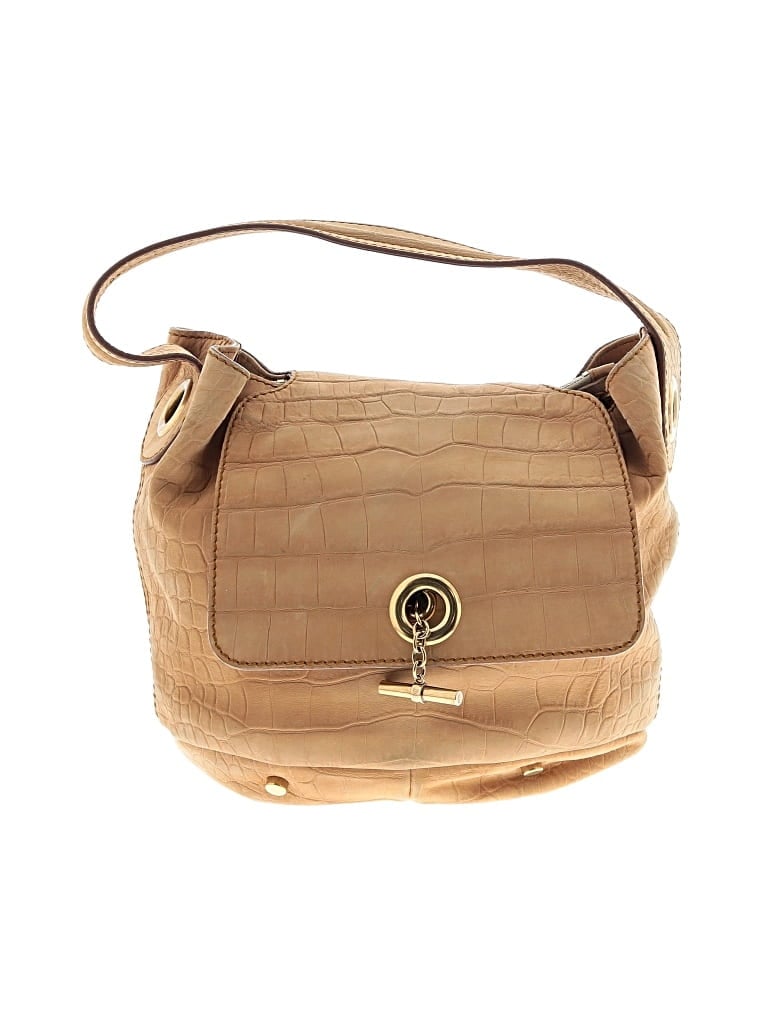 YVES SAINT LAURENT RIVE GAUCHE Pre-owned Leather Shoulder Bag In Brown