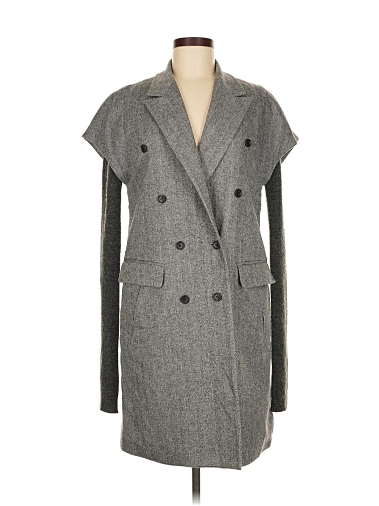 Pre-owned Elizabeth And James Wool Coat In Gray