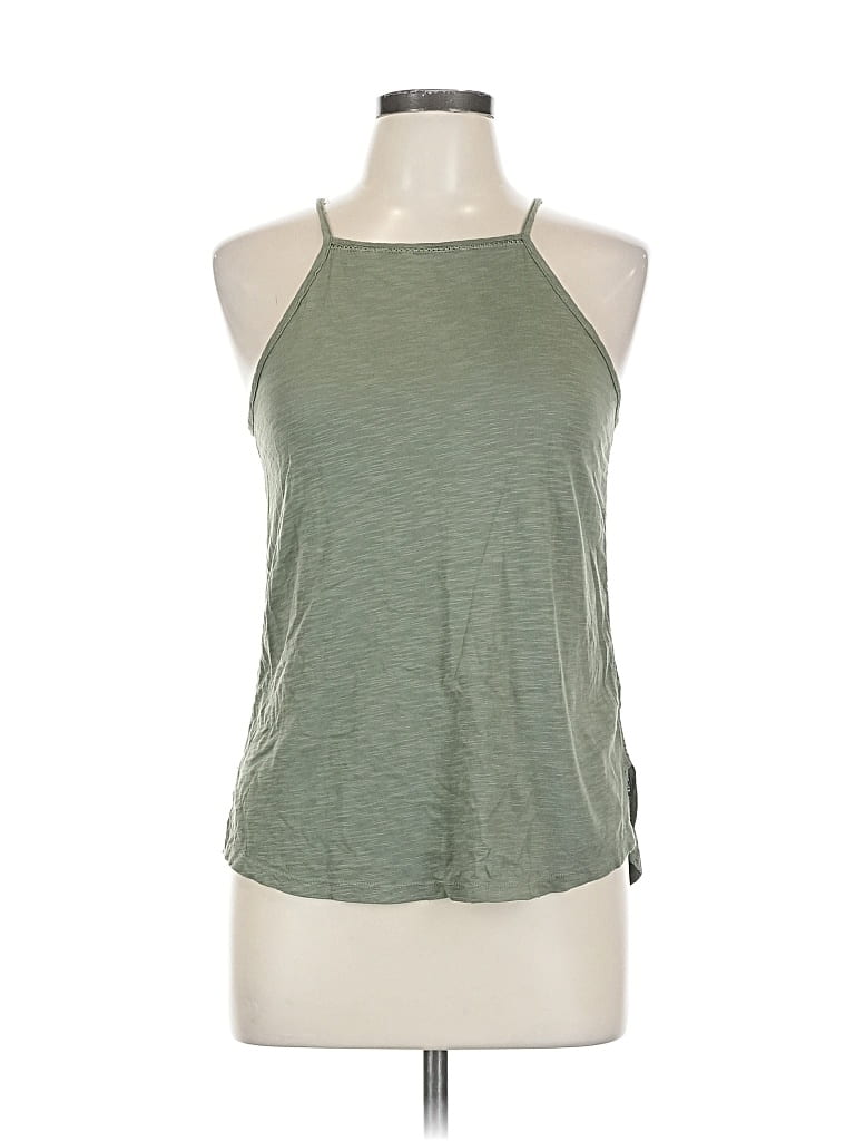 PURE AND GOOD Pre-owned Tank Top Green Tops