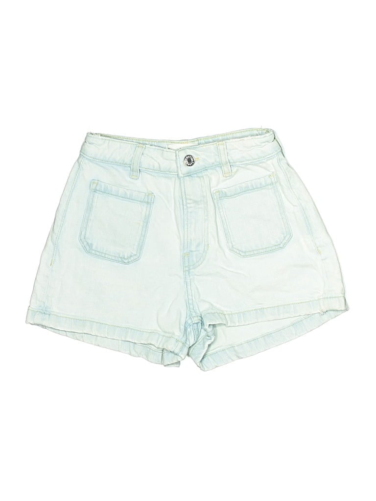 Pre-owned Mng Denim Shorts In Green