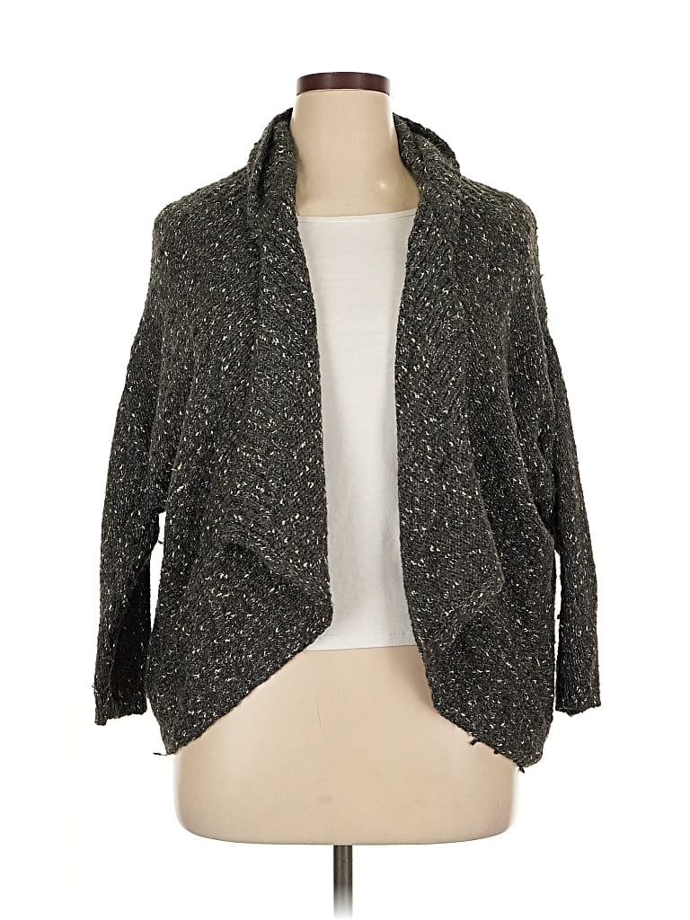 Pre-owned Lane Bryant Cardigan Sweater In Gray