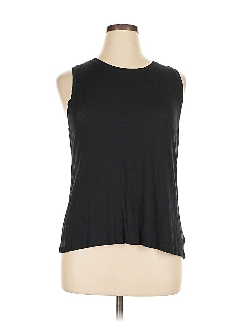 Pre-owned Halogen Sleeveless T-shirt In Black