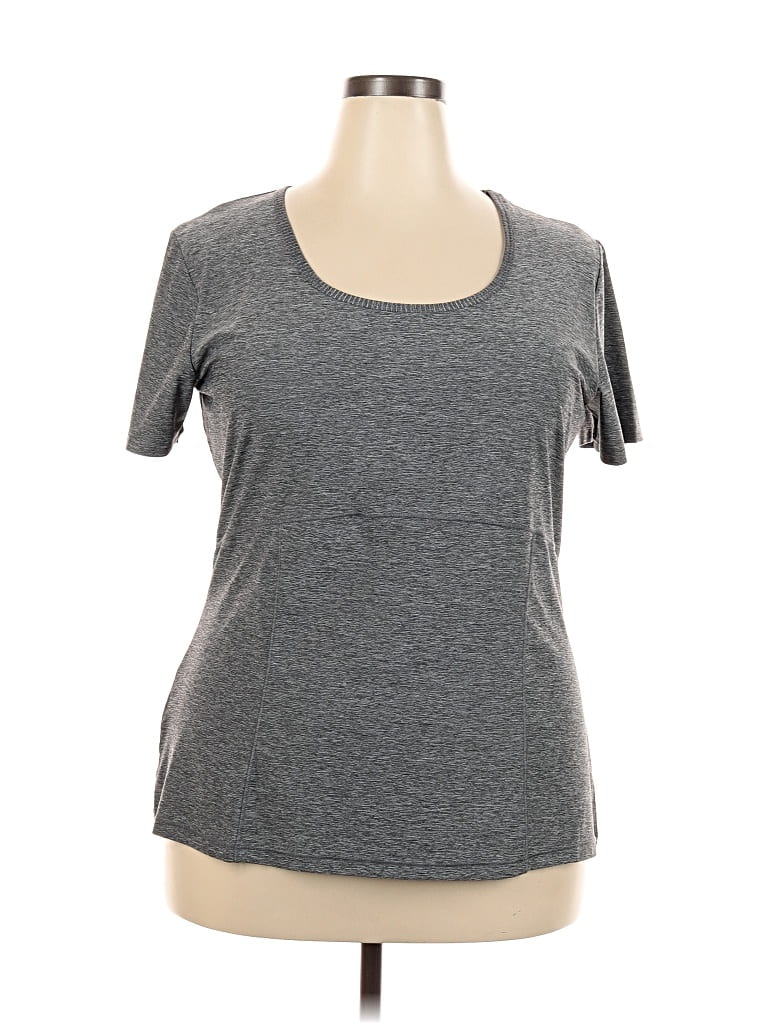 Pre-owned Eddie Bauer Active T-shirt In Gray