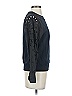 Thakoon 100% Viscose Rayon Black Blue Long Sleeve Top Size XS - photo 4