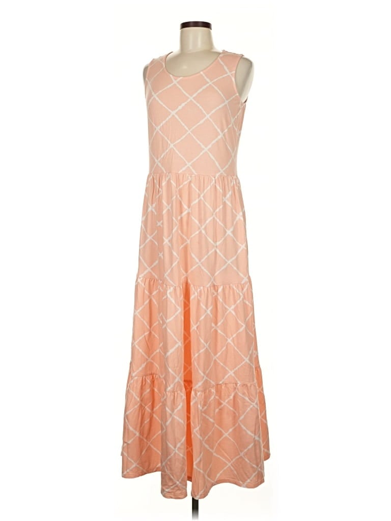 Pre-owned Lands' End Cocktail Dress In Orange