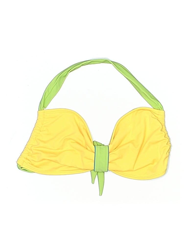 Pre-owned Unbranded Swimsuit Top Yellow Swimwear