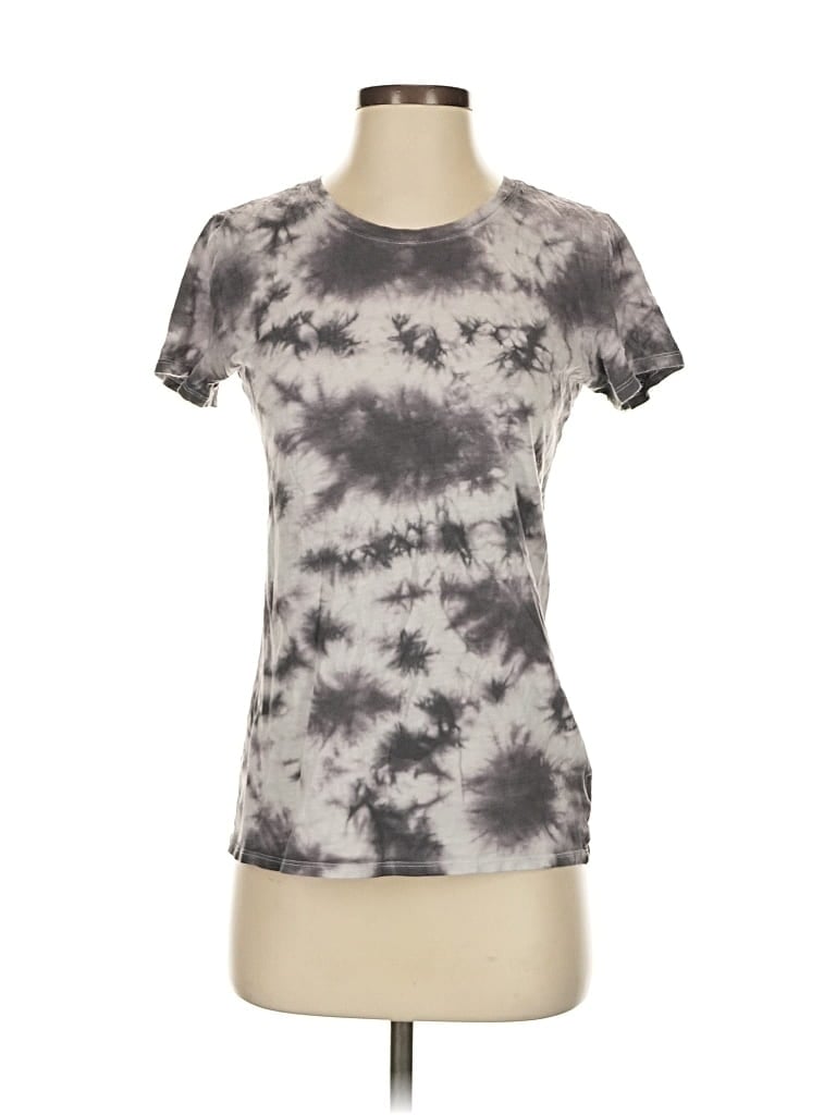 Pre-owned Victoria's Secret Pink Short Sleeve T-shirt In Gray