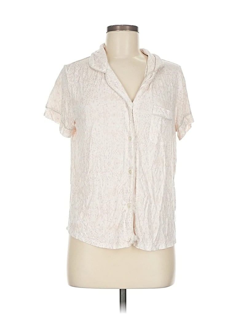 Pre-owned Stars Above Short Sleeve Blouse In White