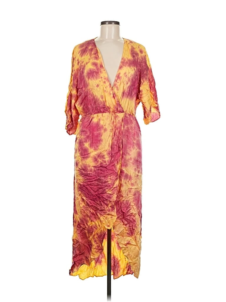 Pre-owned Privacy Please Casual Dress In Yellow