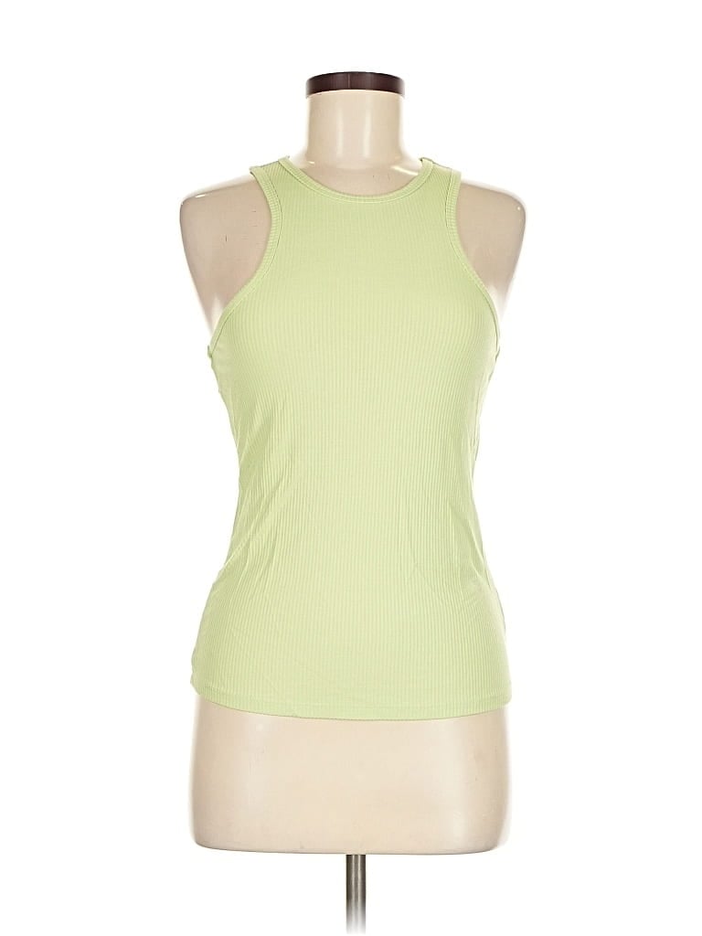 H&M Pre-owned Sleeveless T-shirt In Green