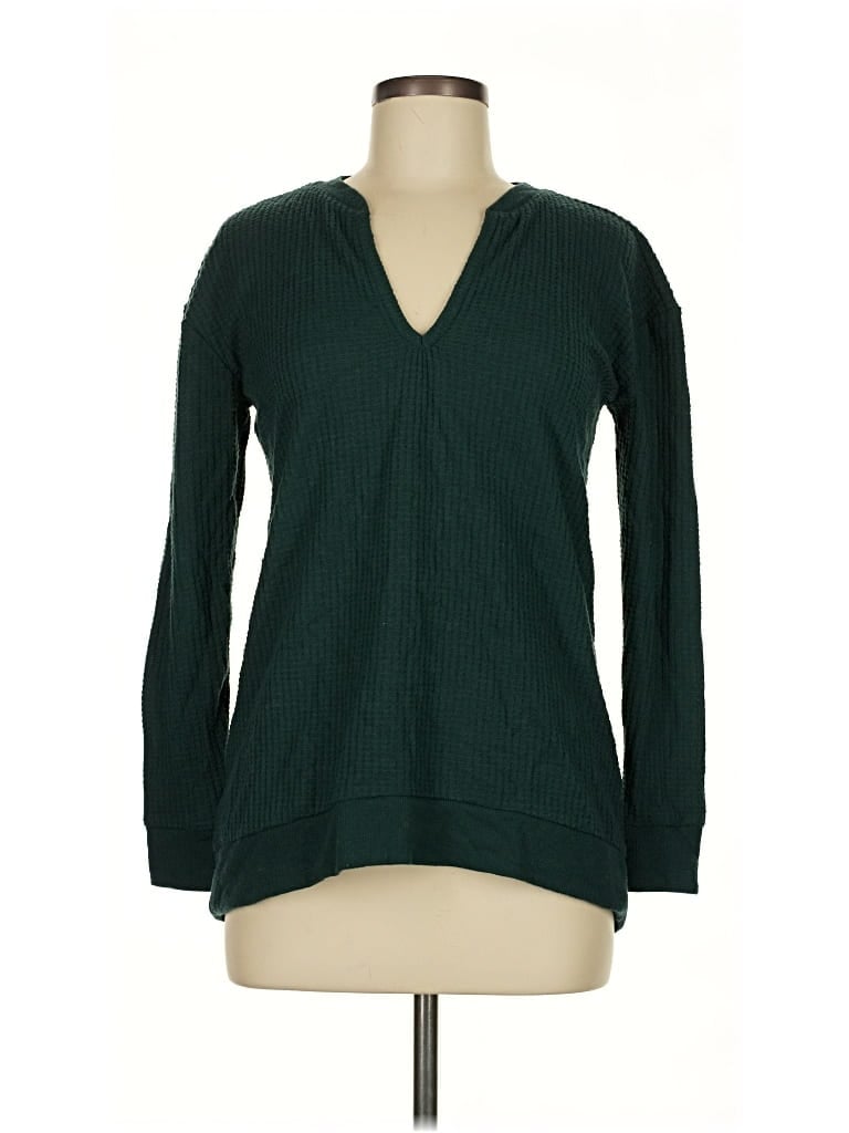 Ann Taylor Loft Long Sleeve T-shirt In Green
