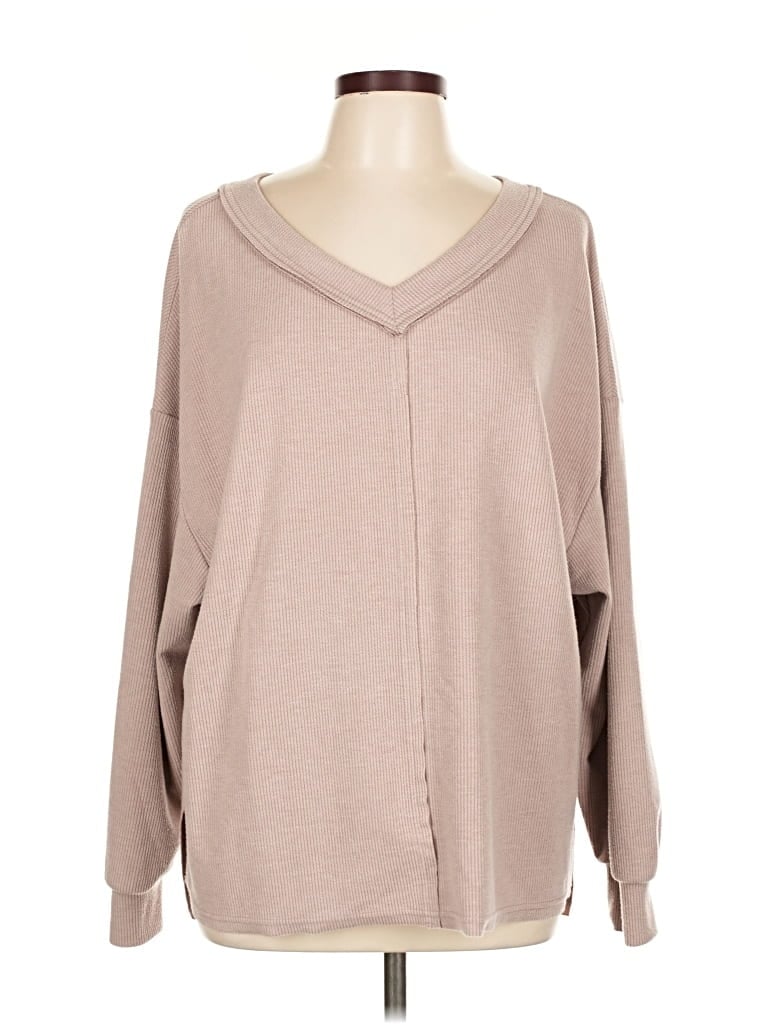 Pre-owned Trendy Queen Long Sleeve T-shirt In Brown