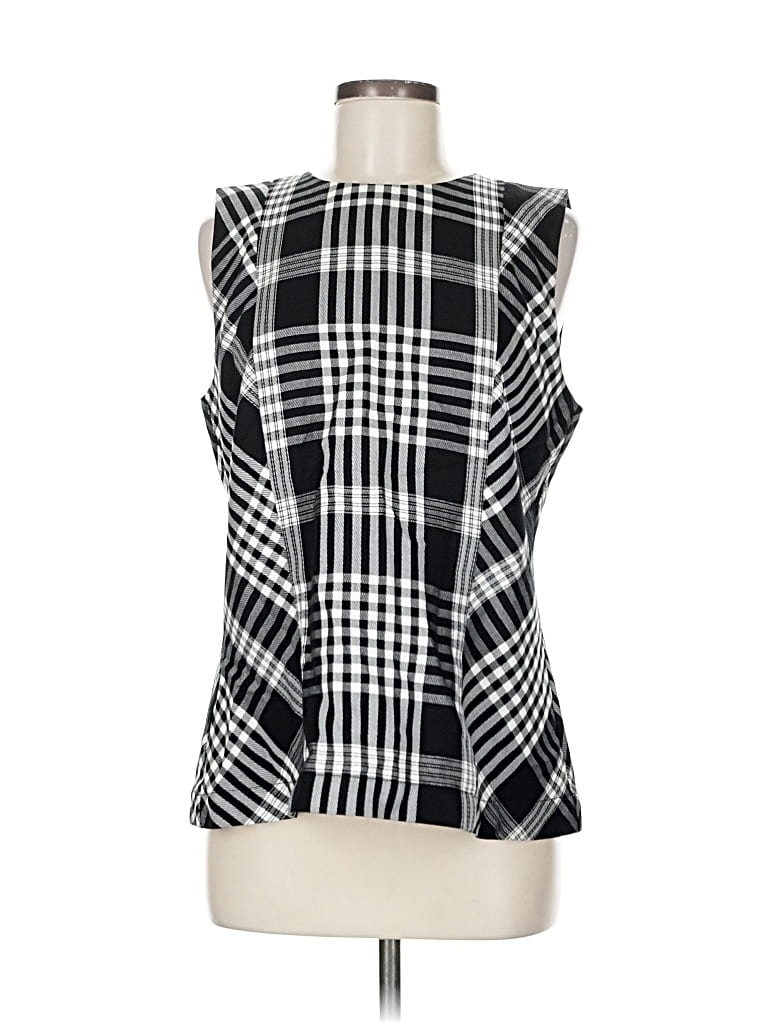 Pre-owned Ann Taylor Sleeveless Blouse In Black