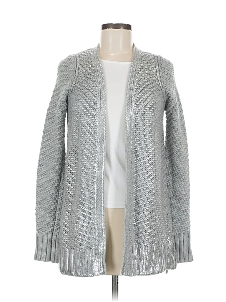 Pre-owned Maison Jules Cardigan Sweater In Silver