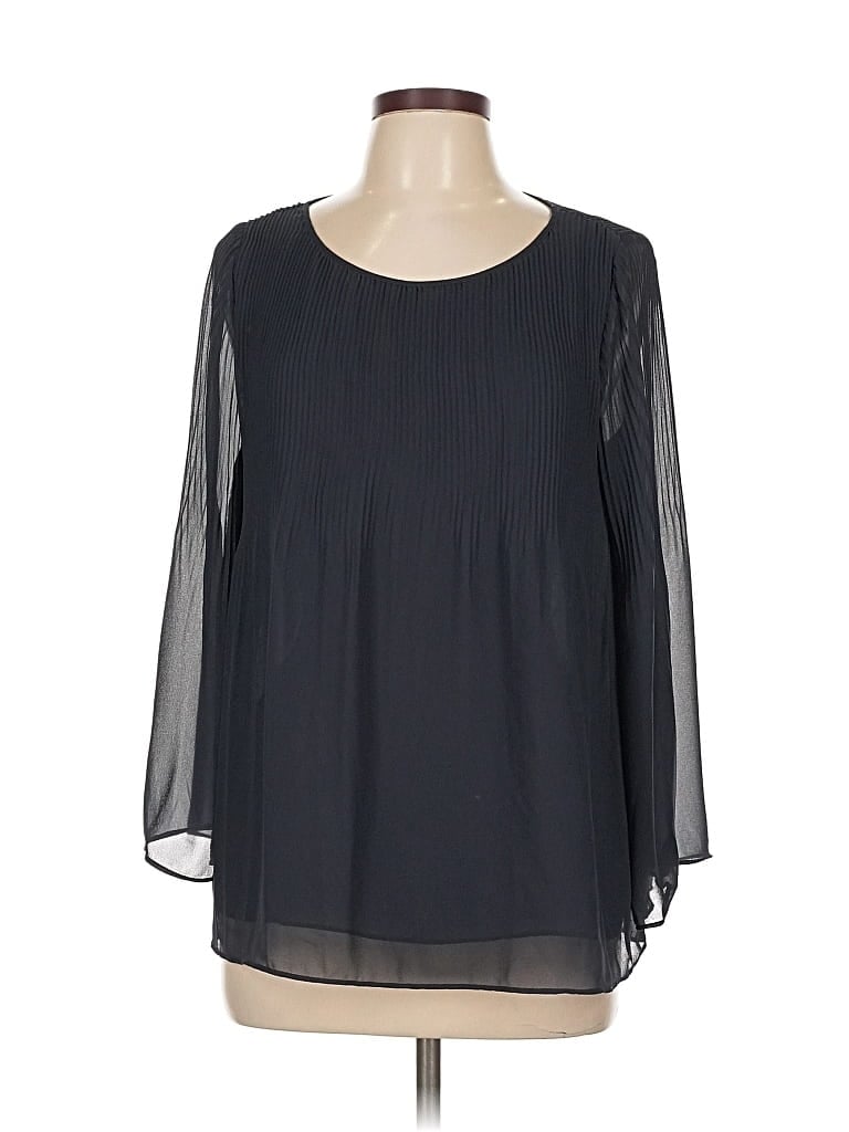 Pre-owned Max Studio 3/4 Sleeve Blouse In Black