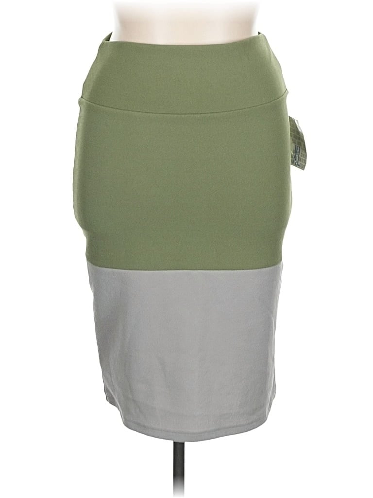 Pre-owned Lularoe Casual Skirt In Green