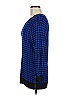 Apt. 9 100% Rayon Houndstooth Blue Pullover Sweater Size M - photo 5