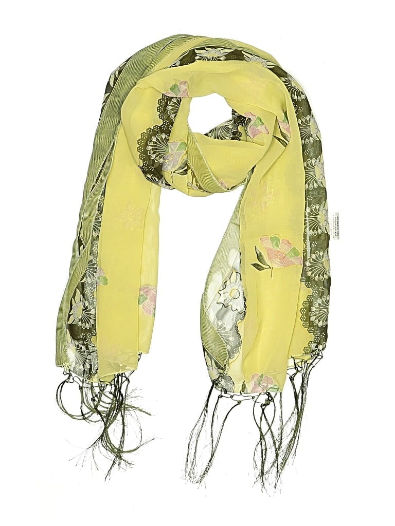 Pre-owned Assorted Brands Scarf In Yellow