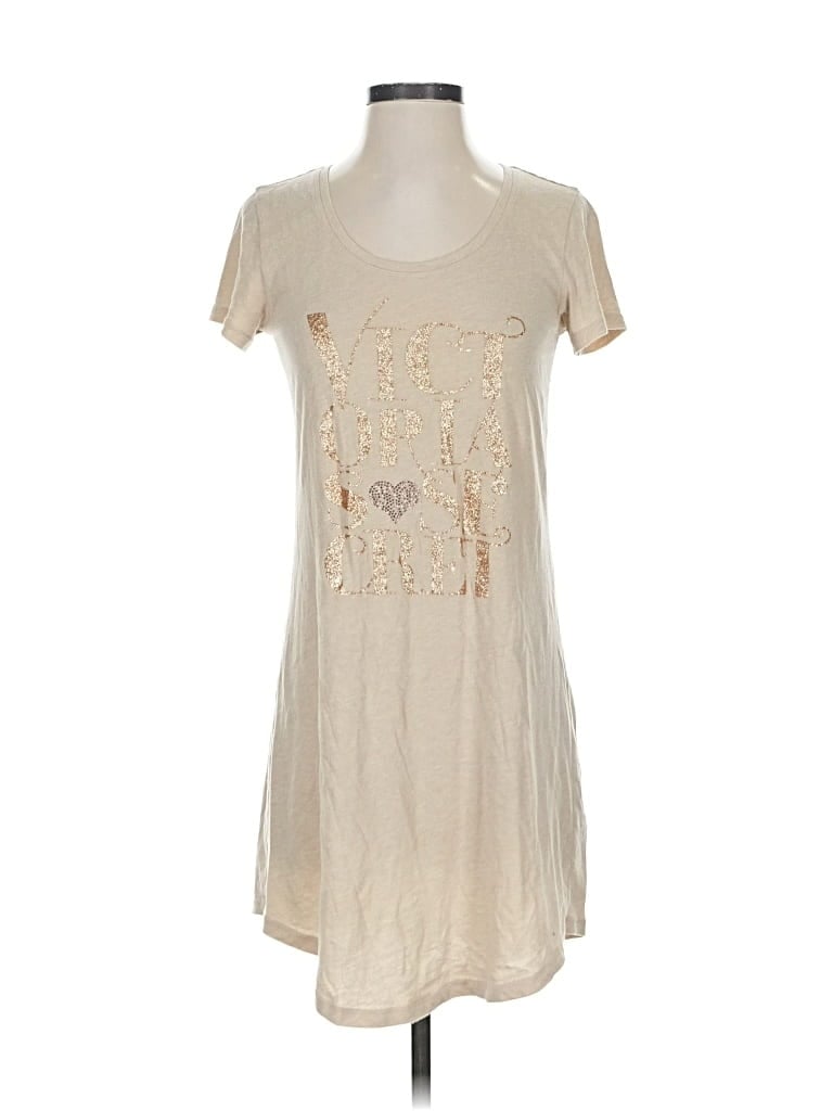 Pre-owned Victoria's Secret Short Sleeve T-shirt In White