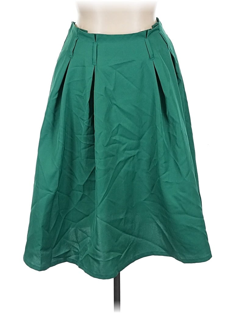 Pre-owned C Established 1946 Formal Skirt In Green