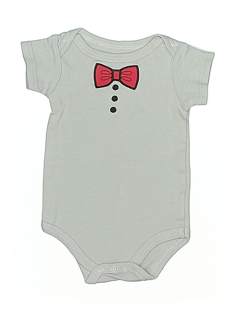 Click to view more detailed imagery on our partner's website Pre-owned Hb Babies' Short Sleeve Onesie In Gray