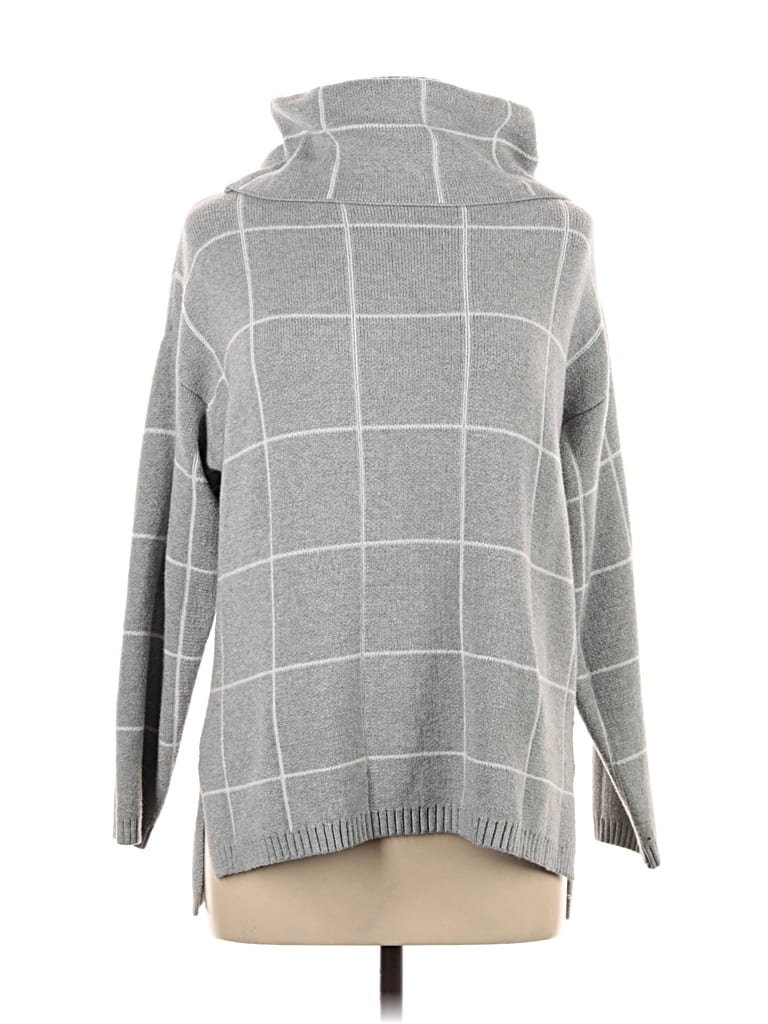 Pre-owned Unbranded Turtleneck Sweater In Gray