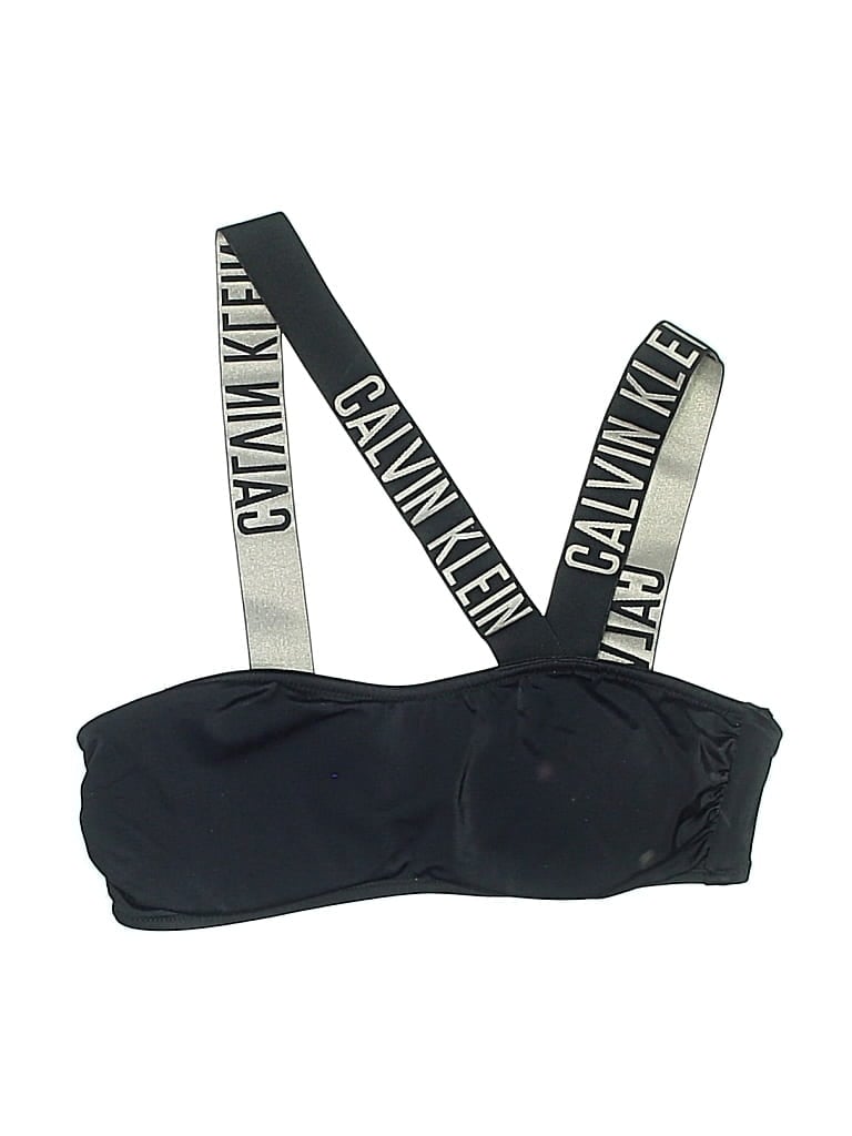 Pre-owned Calvin Klein Swimsuit Top Black Swimwear