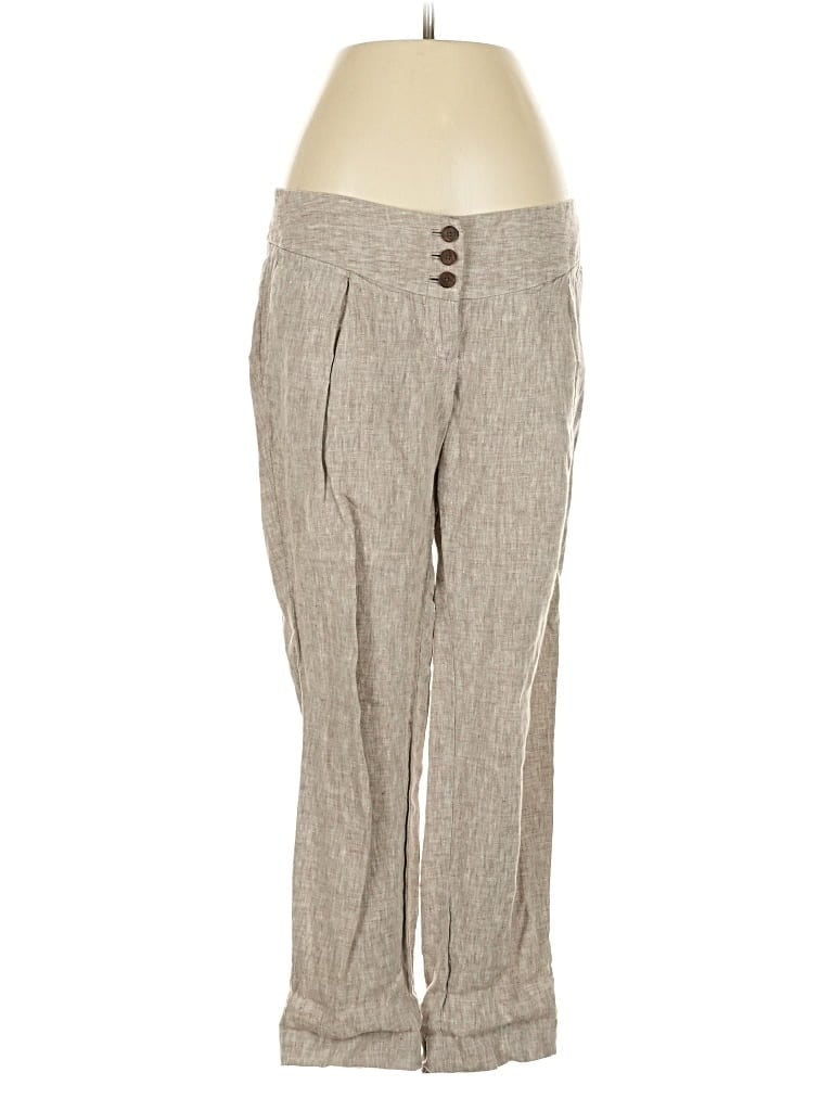 Pre-owned Ann Taylor Loft Linen Pants In Brown