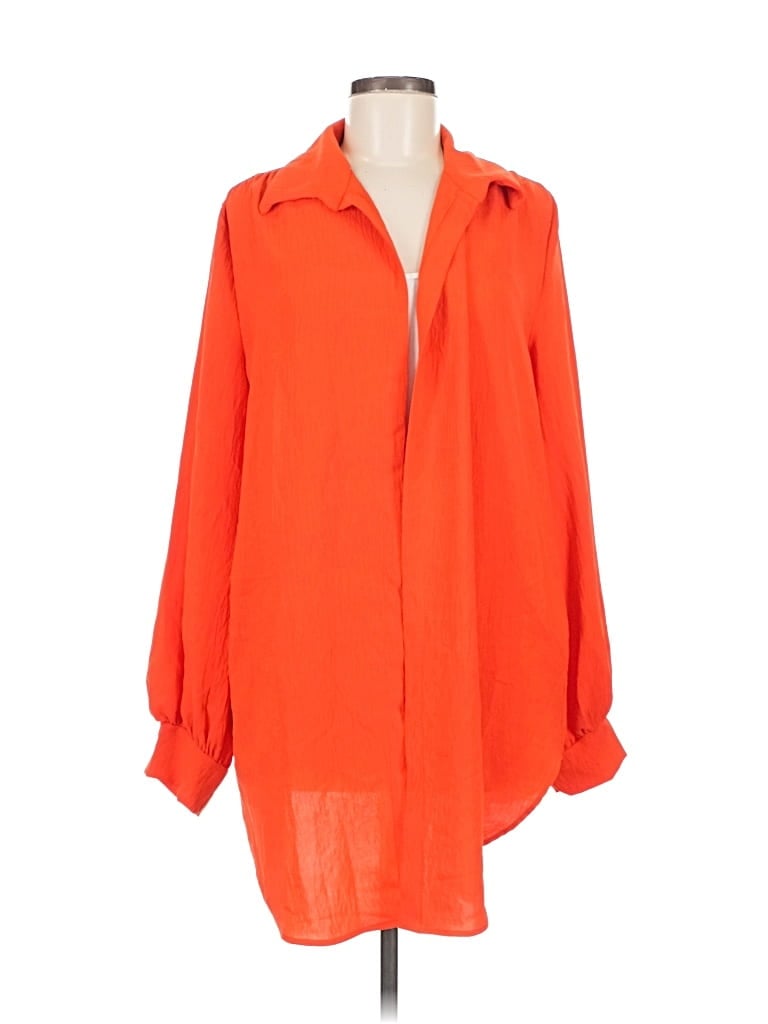 Pre-owned Assorted Brands 3/4 Sleeve Blouse In Red