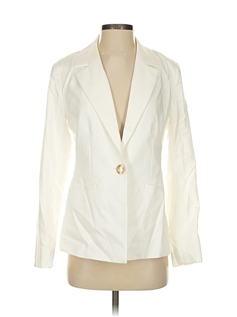 Pre-owned Boston Proper Blazer Jacket In White