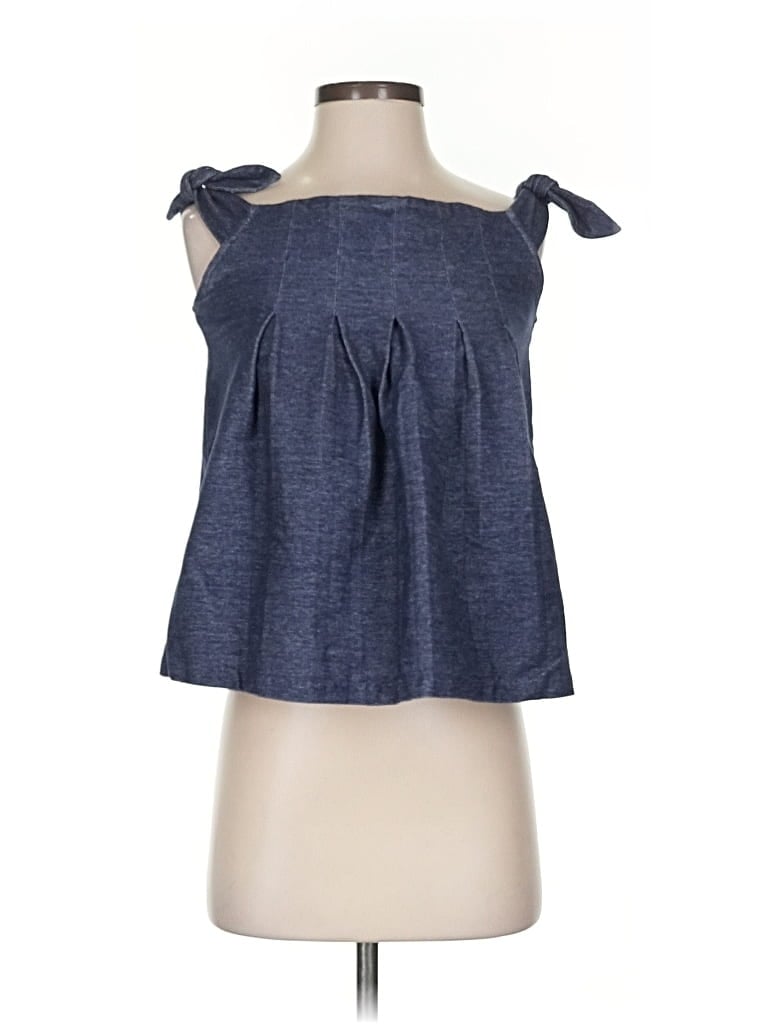 BANANA REPUBLIC Pre-owned Sleeveless Blouse In Blue
