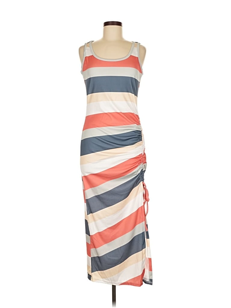 Pre-owned Unbranded Casual Dress In Orange